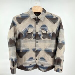 Jachs New York Shacket Mens XL Southwestern Aztec Wool Blend